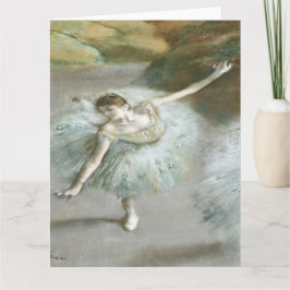 Cartão Dançarina em Verde por Edgar Degas