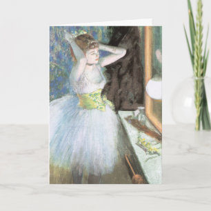 Cartão Dançarina na Sala de Vestir por Edgar Degas