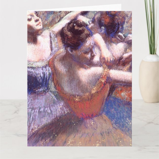 Cartão Dançarinas 1899 Edgar Degas    (Frente)