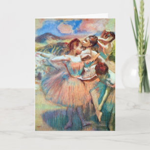 Cartão Dançarinas em uma Paisagem por Edgar Degas