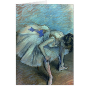 Cartão Dançarino assentado   de Edgar Degas, c.1881-83