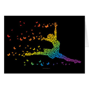 Cartão Dançarino da borboleta