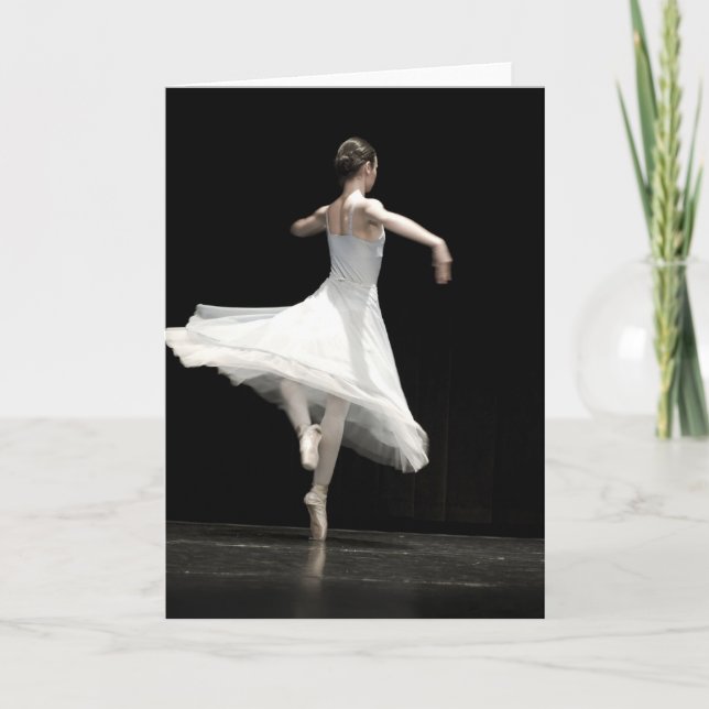 Cartão Dançarino de balé (Frente)