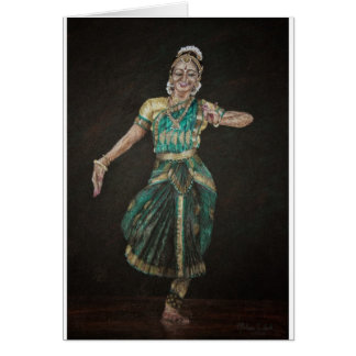 Cartão Dançarino de Bharatanatyam