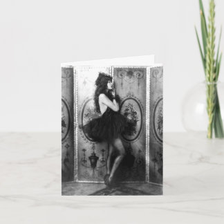 Cartão dançarino desgastado