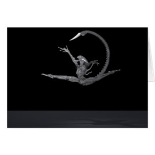 Cartão Dançarino do balé do Espaço Exterior