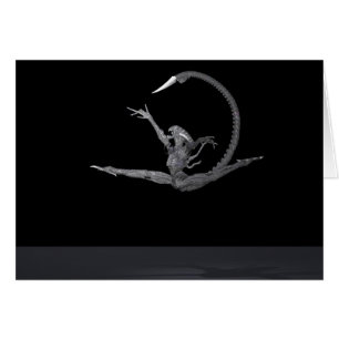 Cartão Dançarino do balé do Espaço Exterior