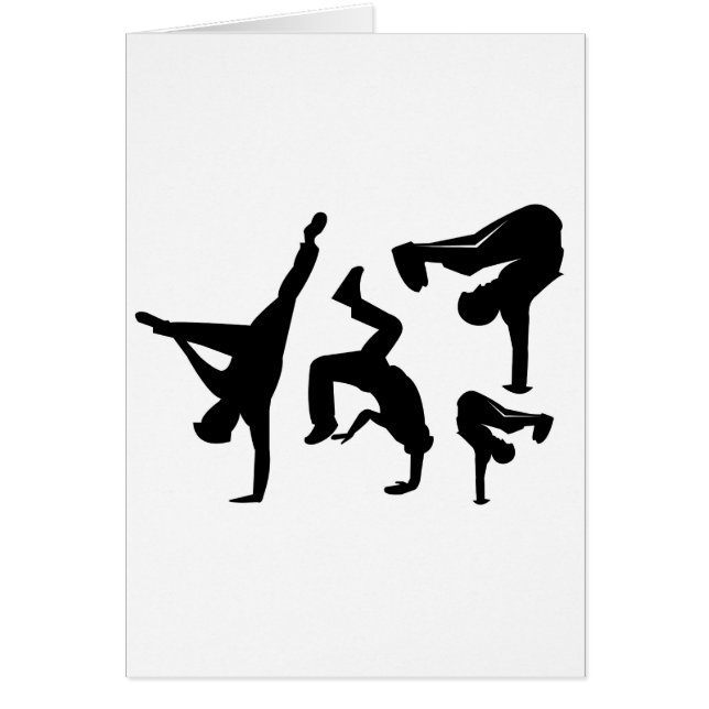 Cartão dançarino do hip-hop (Frente)
