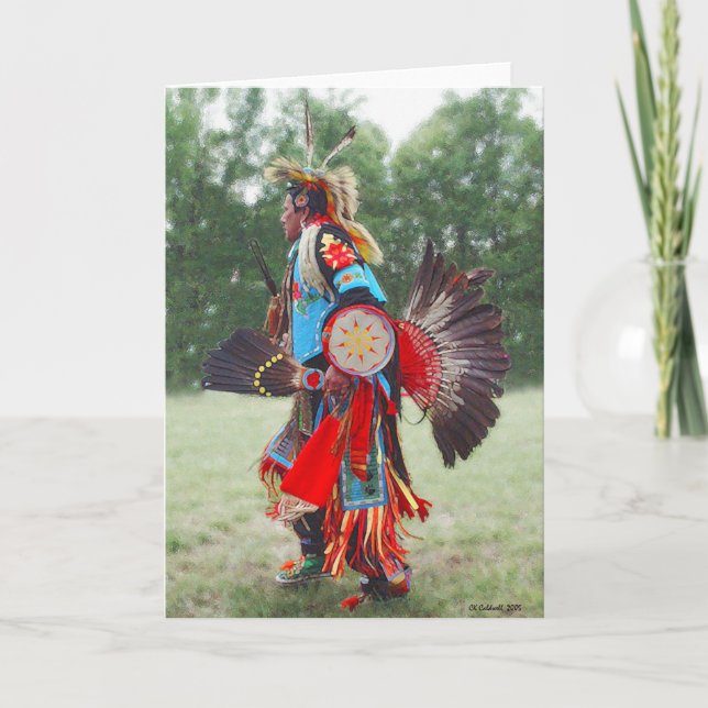 Cartão Dançarino extravagante (Frente)