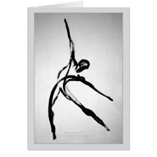 Cartão Dançarino masculino moderno