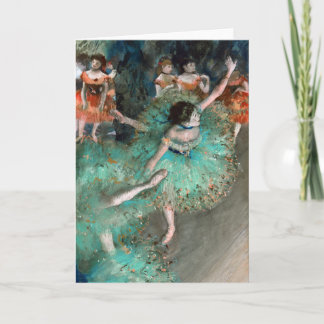 Cartão Dançarino verde (Danseuse Verte) Edgar Degas