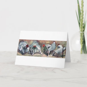 Cartão Dançarinos Amarrando Seus Calçados, Edgar Degas