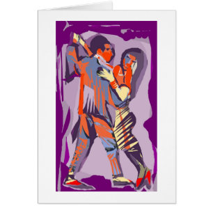 Cartão Dançarinos do tango