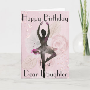CARTÃO DANCE BALLERINA DANCE!! DAUGHTER GREETING CARD