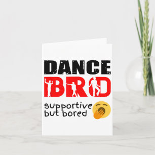 Cartão Dance Brother Shirt Boys Adoram dança Brothe