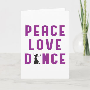 Cartão Dance Love Dancing Party Sport Dancer Engraçado Da