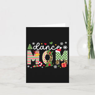 Cartão Dance Mãe Dançarina de Natal Festa de Mãe Xmas