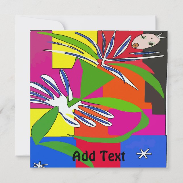 Cartão Dance Party Convide, Menina (Frente)