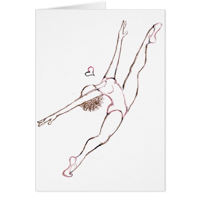 Cartão Dance seu coração para fora (Frente)