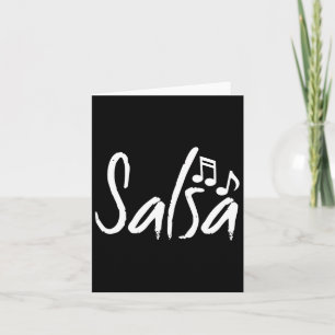 Cartão Dance Shirt Salsa Engraçado Dançando Presentes