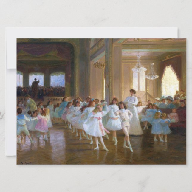 Cartão Dance Show (Classe de Balé para Jovens Dançarinos) (Frente)
