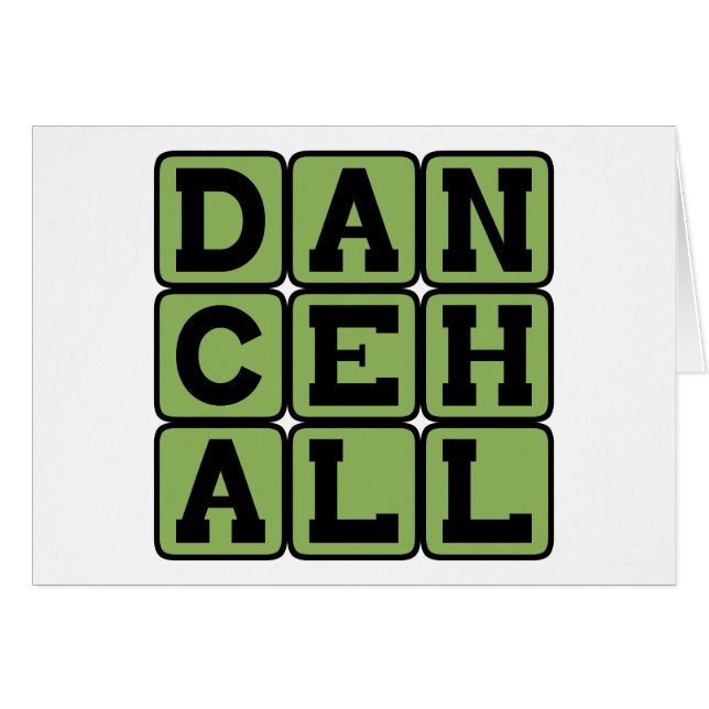 Cartão Dancehall, Gênero Musical (Frente Horizontal)