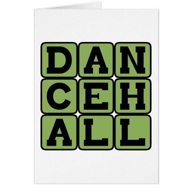 Cartão Dancehall, Gênero Musical (Frente)