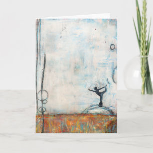 Cartão Dancer Yoga Girl Greeting Card