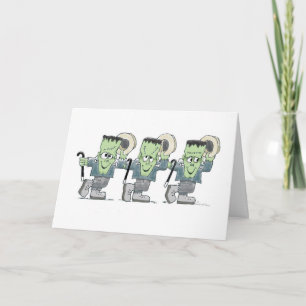 Cartão Dancing Frankies greeting card
