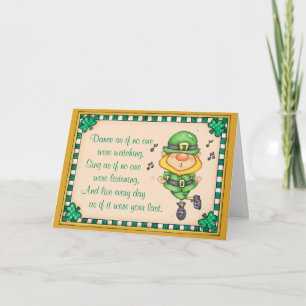Cartão Dancing Leprechaun