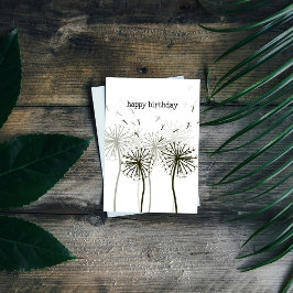 Cartão Dandelion Birthday Card