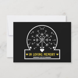 Cartão Dandelion In Wind In Loving Memory Card