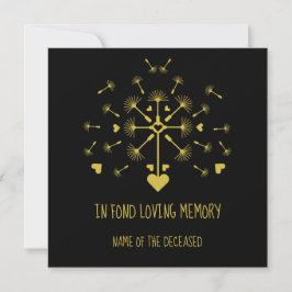 Cartão Dandelion In Wind In Loving Memory Card