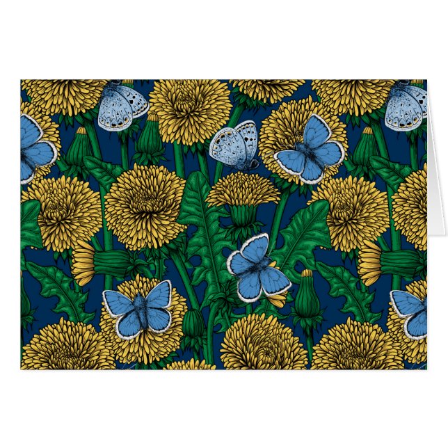 Cartão Dandelion medow (Frente Horizontal)