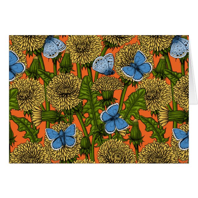 Cartão Dandelion medow (Frente Horizontal)