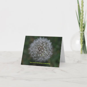 Cartão Dandelion Thinking of you Note Card
