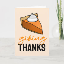 Dando aos Obrigados Pumpkin Pie Ação de Graças