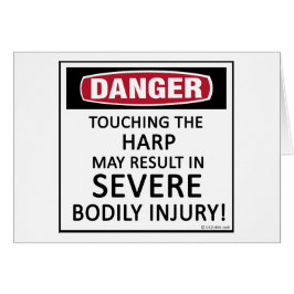 Cartão Danger Harp