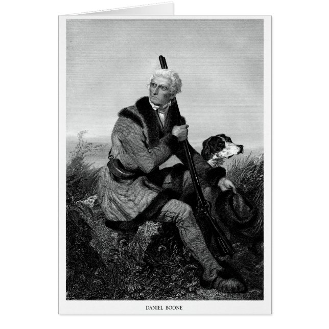 Cartão Daniel Boone (Frente)