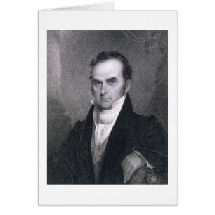 Cartão Daniel Webster (1782-1852) (gravura)