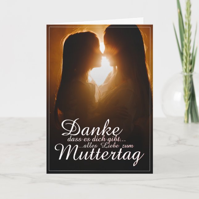 Cartão Danke, dass es dich gibt - Muttertag (Frente)