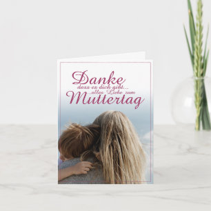 Cartão Danke, dass es dich gibt, Muttertag, Mutter & Kind