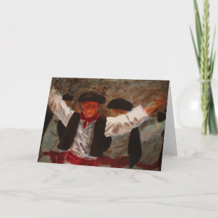 Cartão Dantzaritxiti - Dançarina Basca