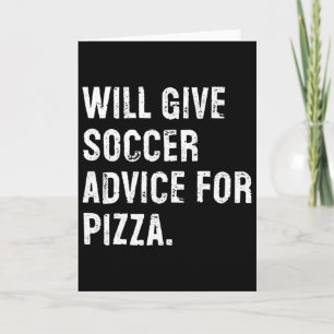 Cartão Dará conselhos de futebol por pizza treinador de f