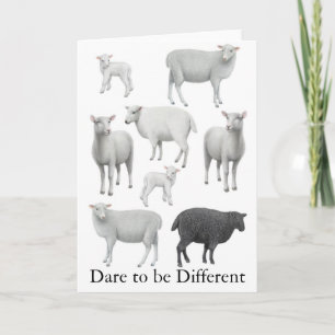 Cartão Dare to be Different Greeting Card