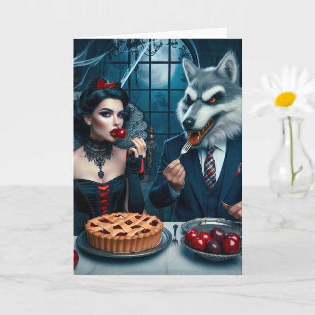 Cartão Dark Fantasy Collision Birthday (Planta pequena)