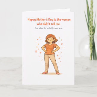 Cartão Dark Humor Mother's Day Card – Didn't Sell Me