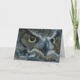 Cartão Dark Owl Greeting Card