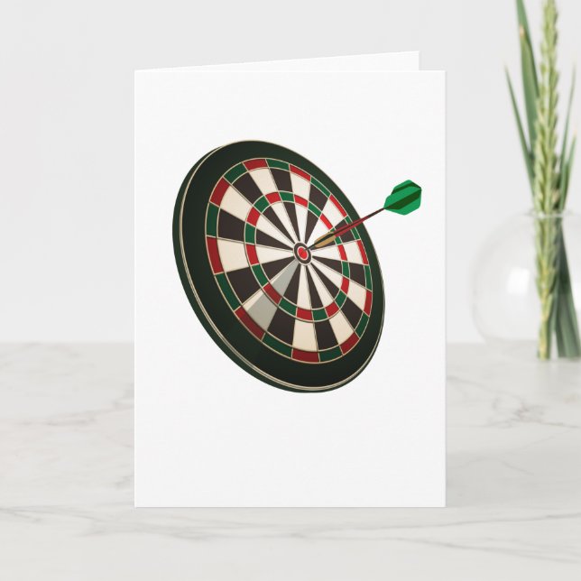 Cartão Dart Board Gift Dartist Darts Thwing (Frente)