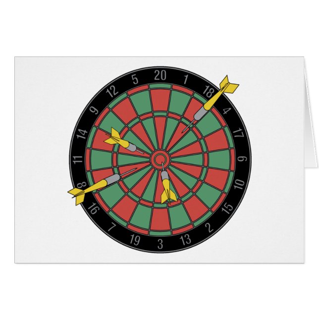 Cartão Dartboard (Frente Horizontal)